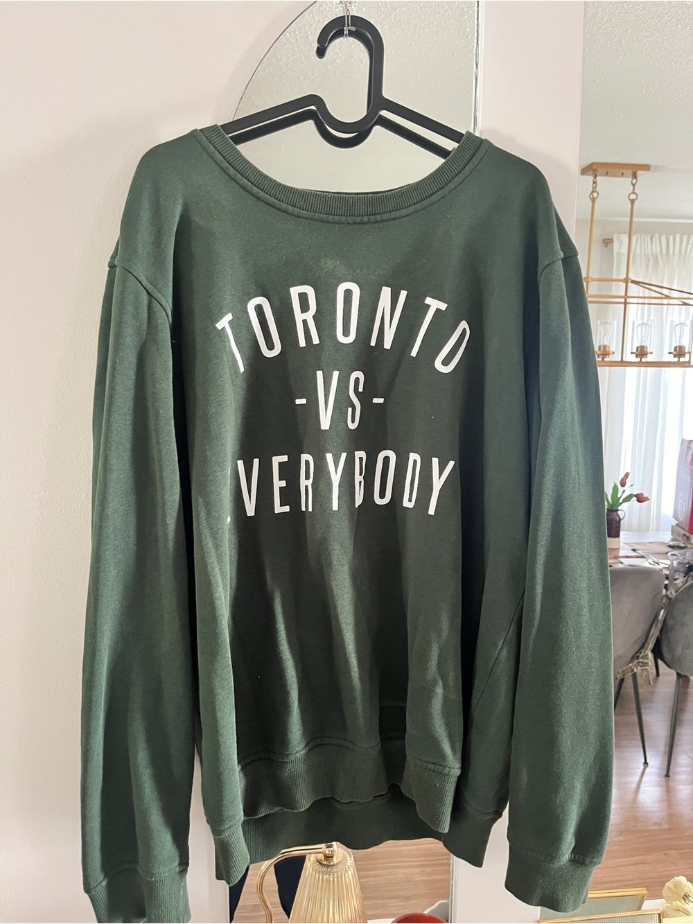 Toronto Vs Everybody Green Crewneck Sweatshirt